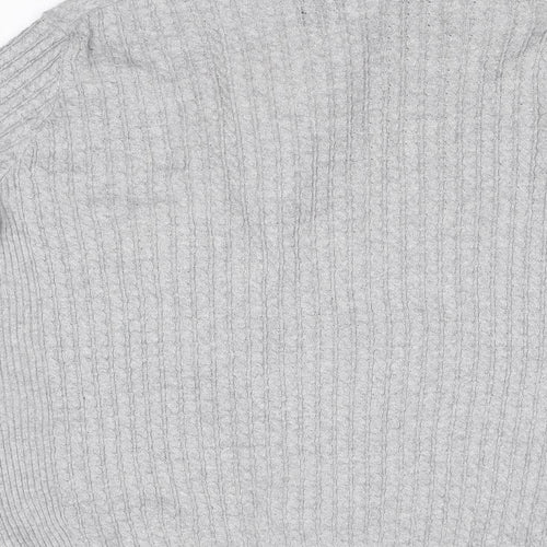River Island Womens Grey  Knit Cardigan Jumper Size M