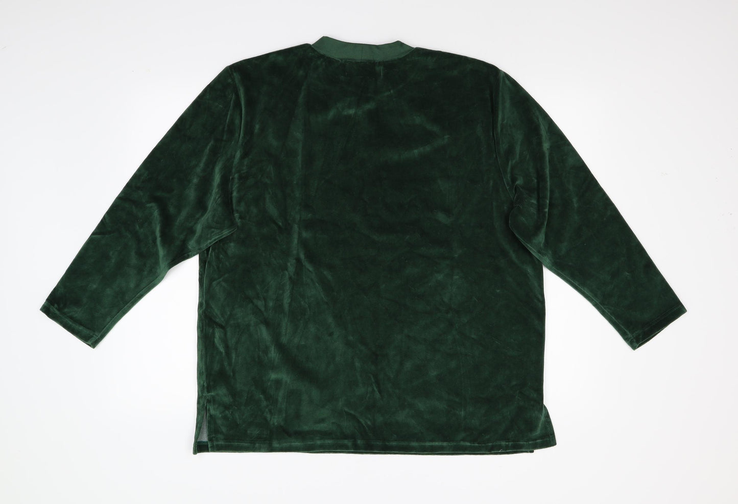 Charmant Mens Green  Velvet Pullover Jumper Size L