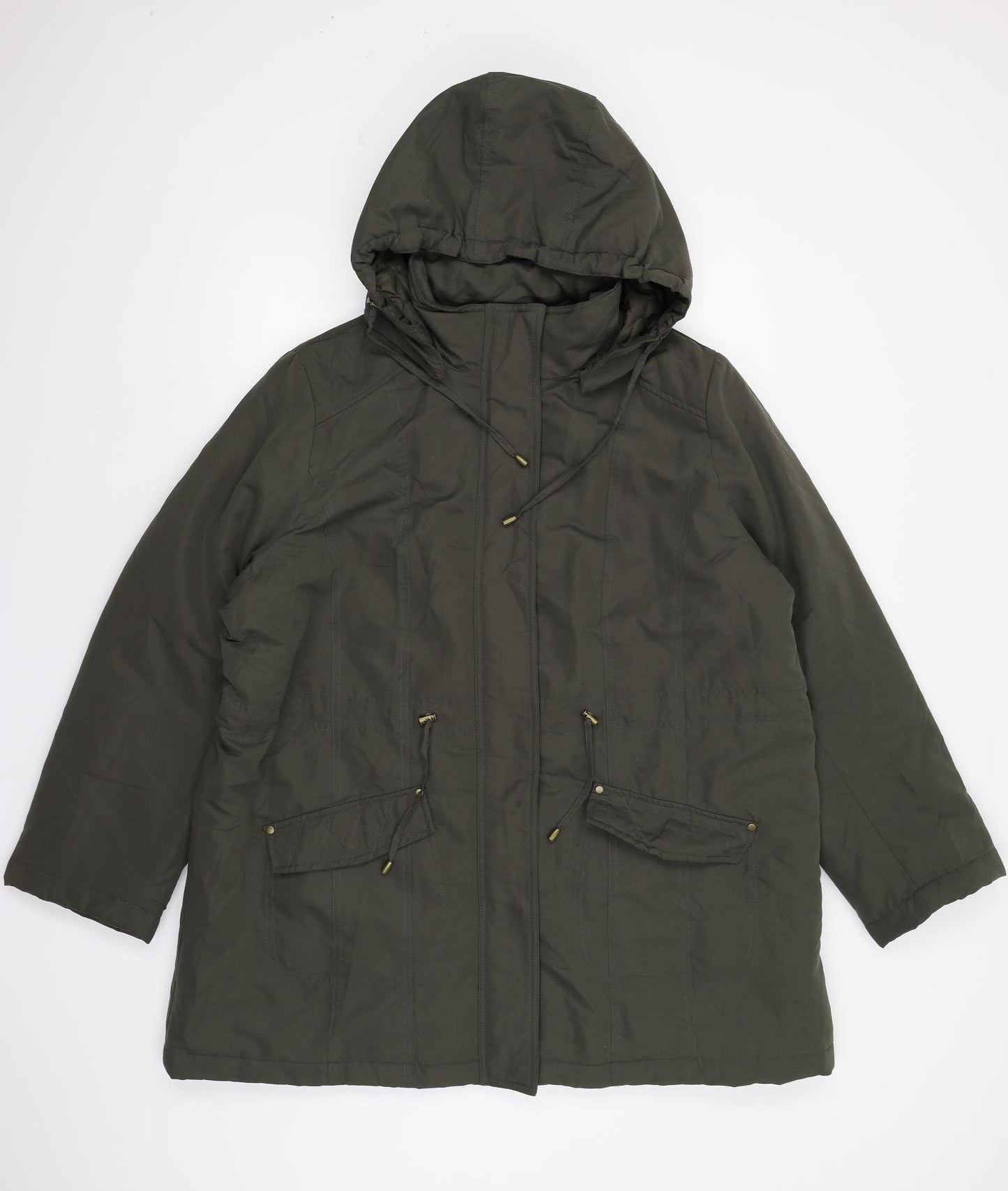 BHS Womens Green   Overcoat Coat Size 20