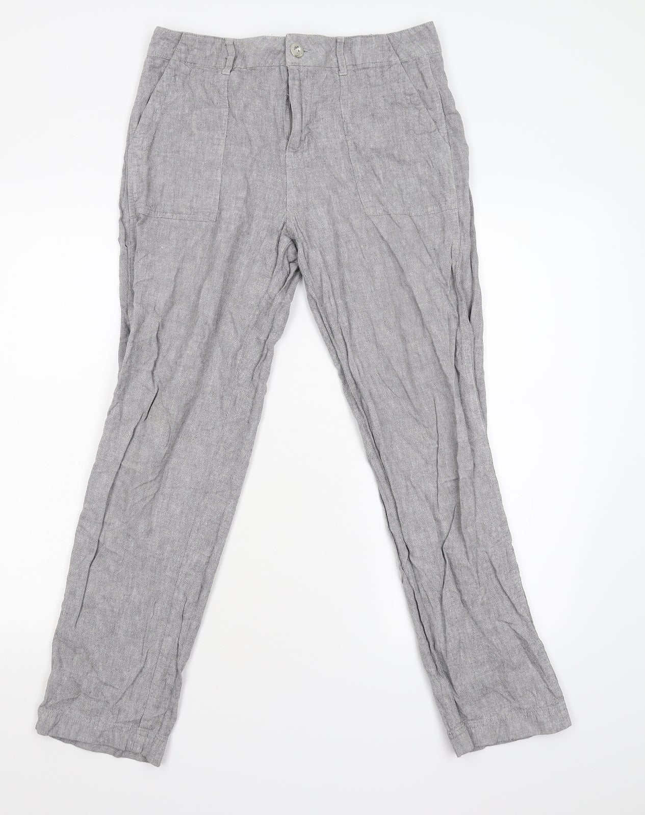 F&F Womens Grey   Trousers  Size 10 L27 in