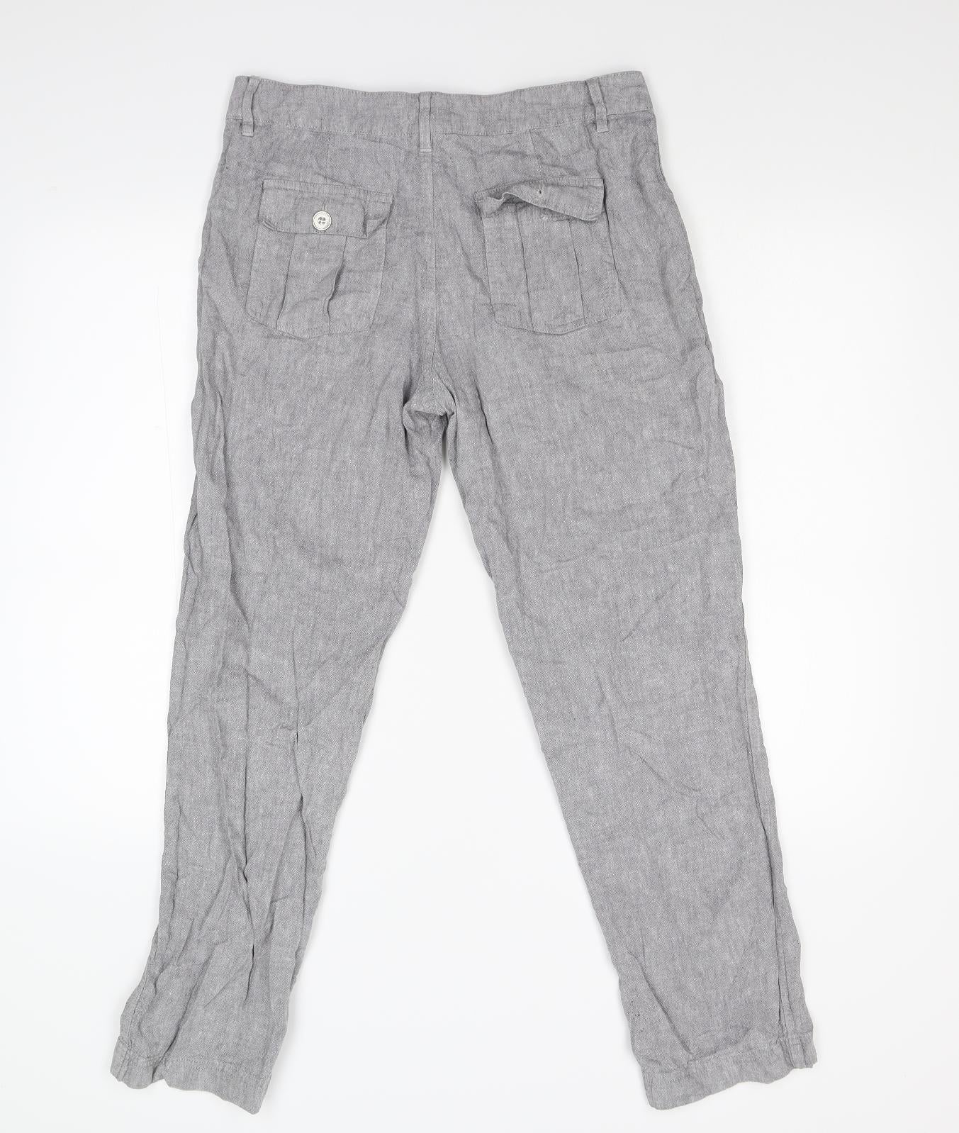 F&F Womens Grey   Trousers  Size 10 L27 in
