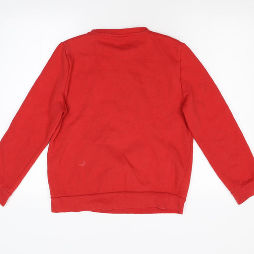 Primark Womens Red  Fleece Pullover Sweatshirt Size S