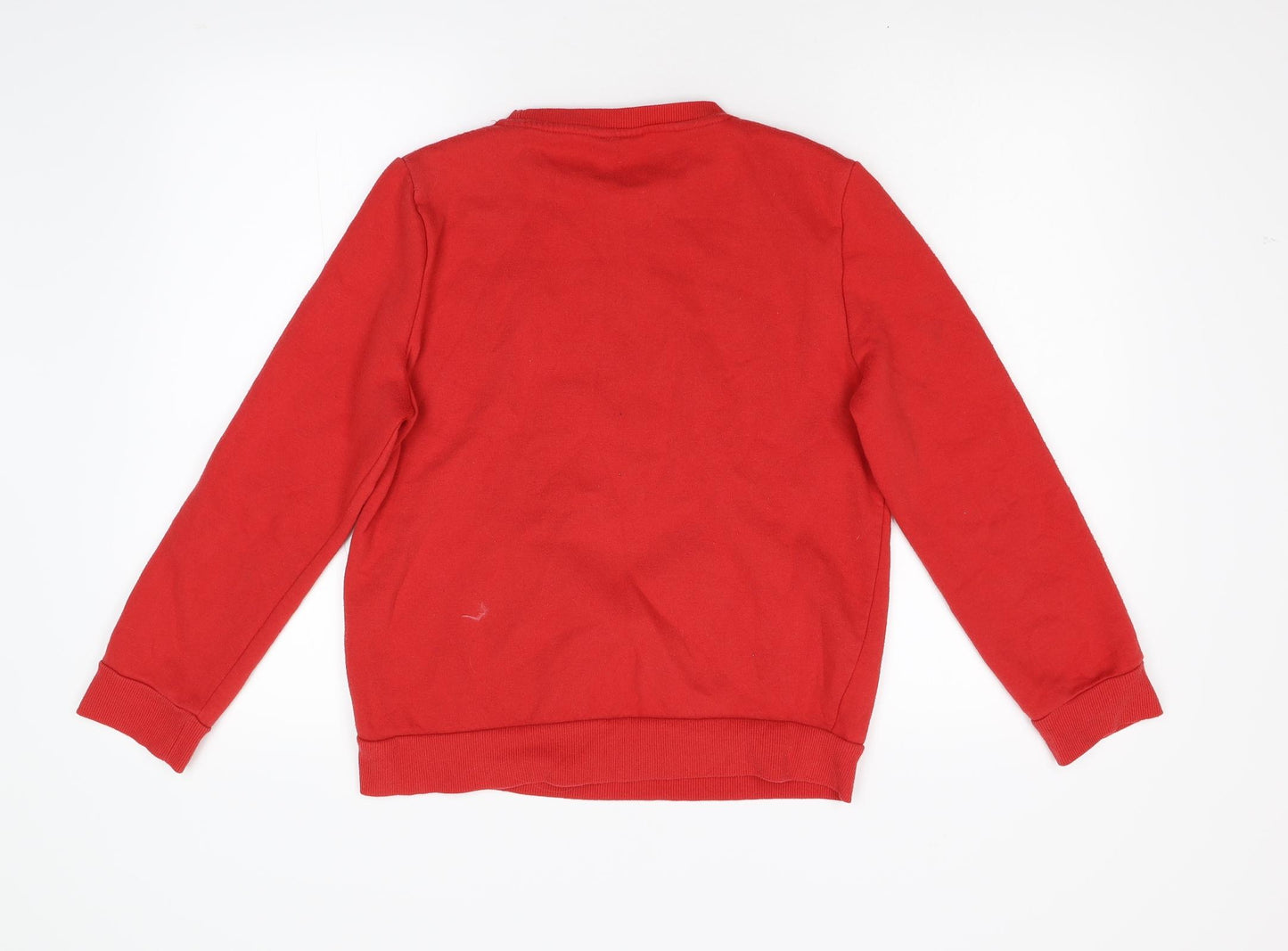 Primark Womens Red  Fleece Pullover Sweatshirt Size S