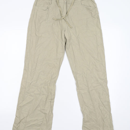 Matalan Womens Beige   Trousers  Size 10 L28 in