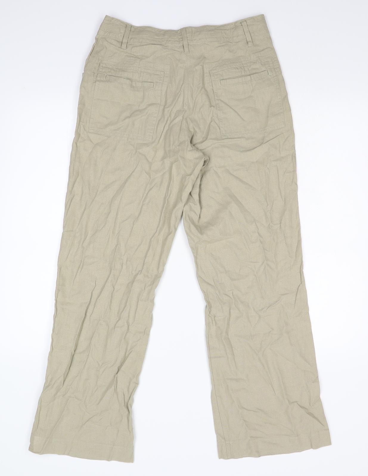 Matalan Womens Beige   Trousers  Size 10 L28 in