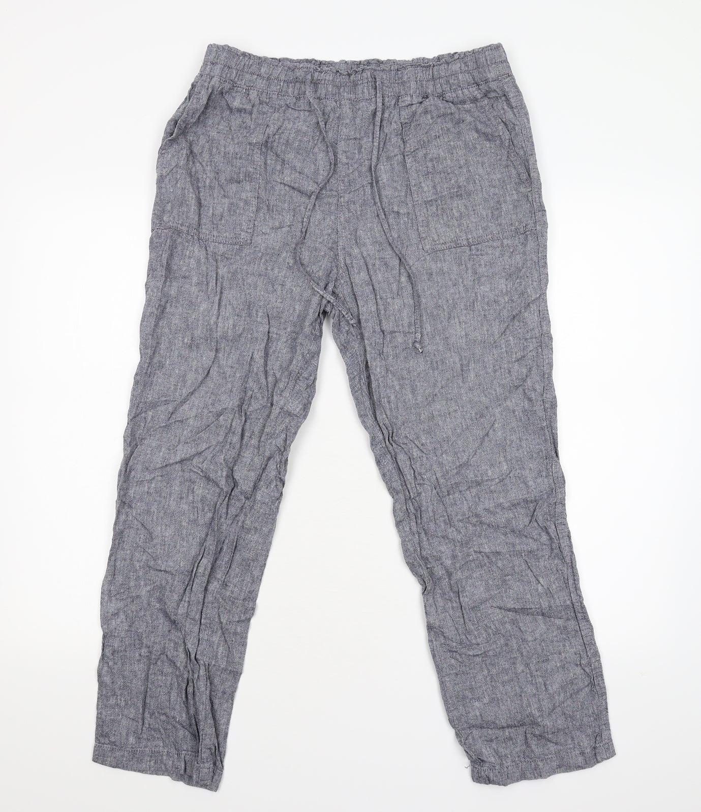 F&F Womens Blue   Trousers  Size 12 L25 in