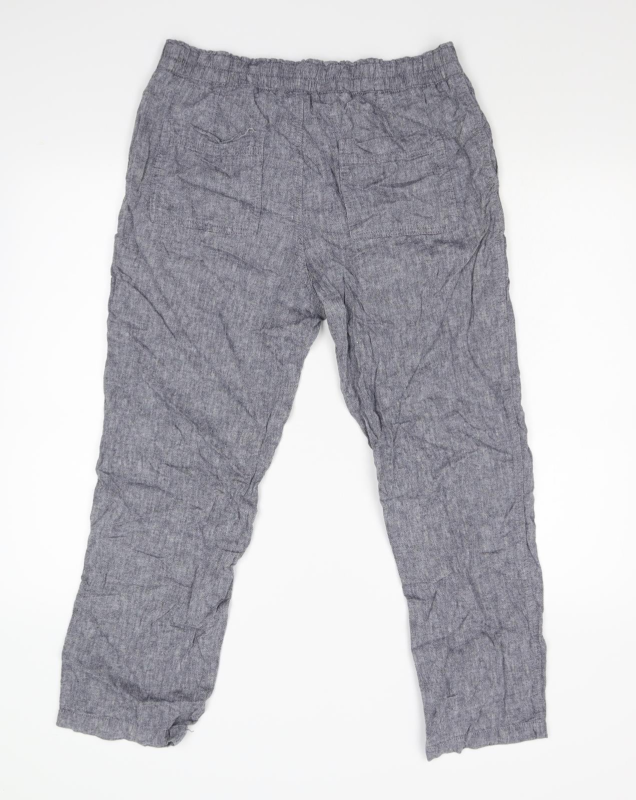 F&F Womens Blue   Trousers  Size 12 L25 in