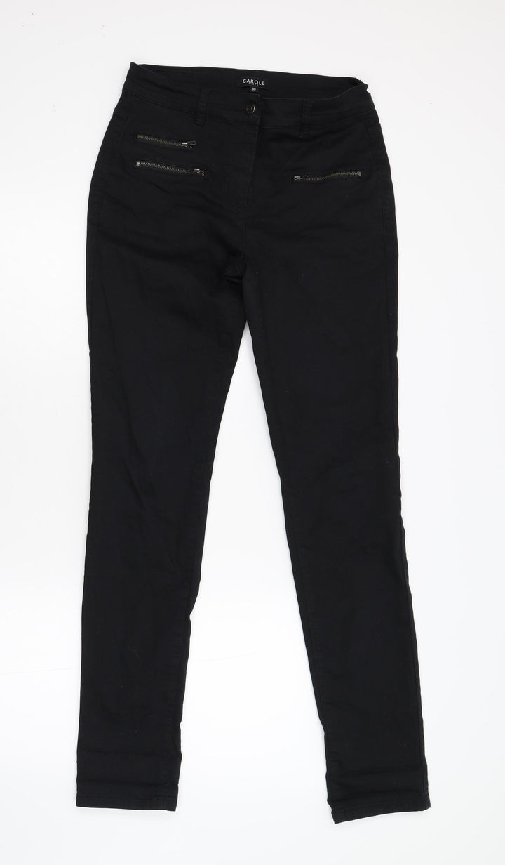 Caroll Womens Black  Denim Skinny Jeans Size 38 L30 in