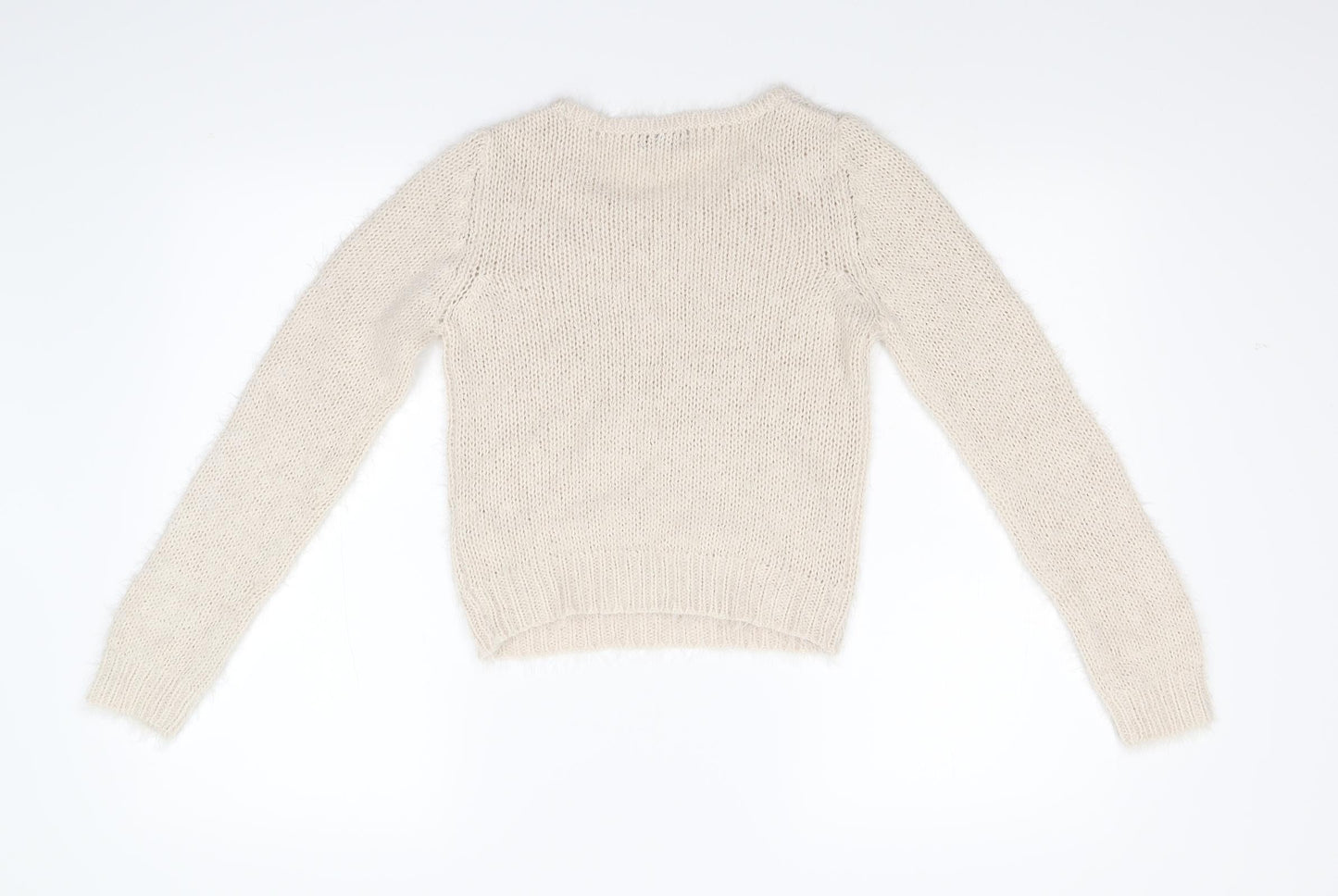 F&F Womens Beige  Knit Pullover Jumper Size 6