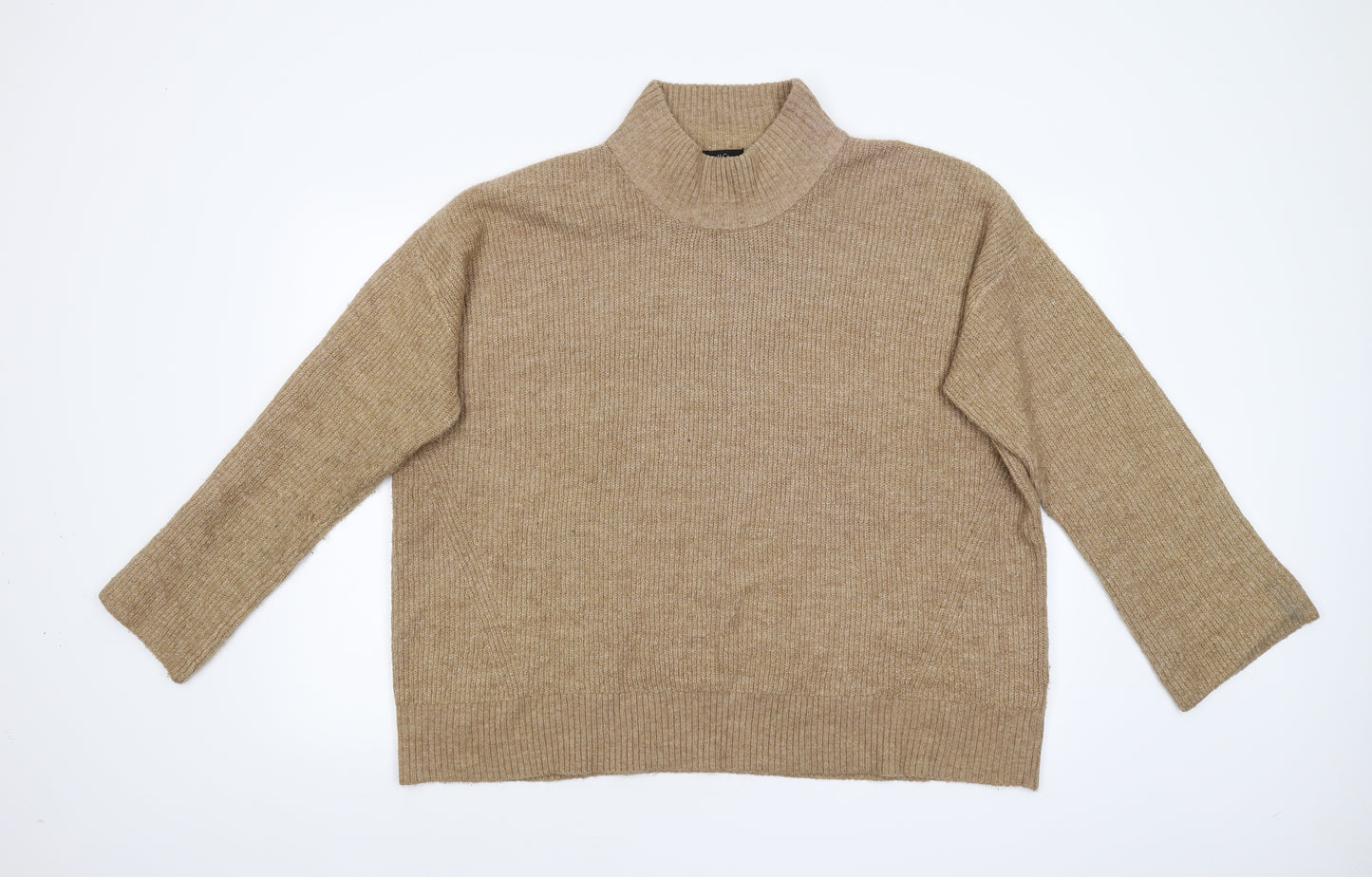 M&Co Womens Brown  Knit Pullover Jumper Size 20