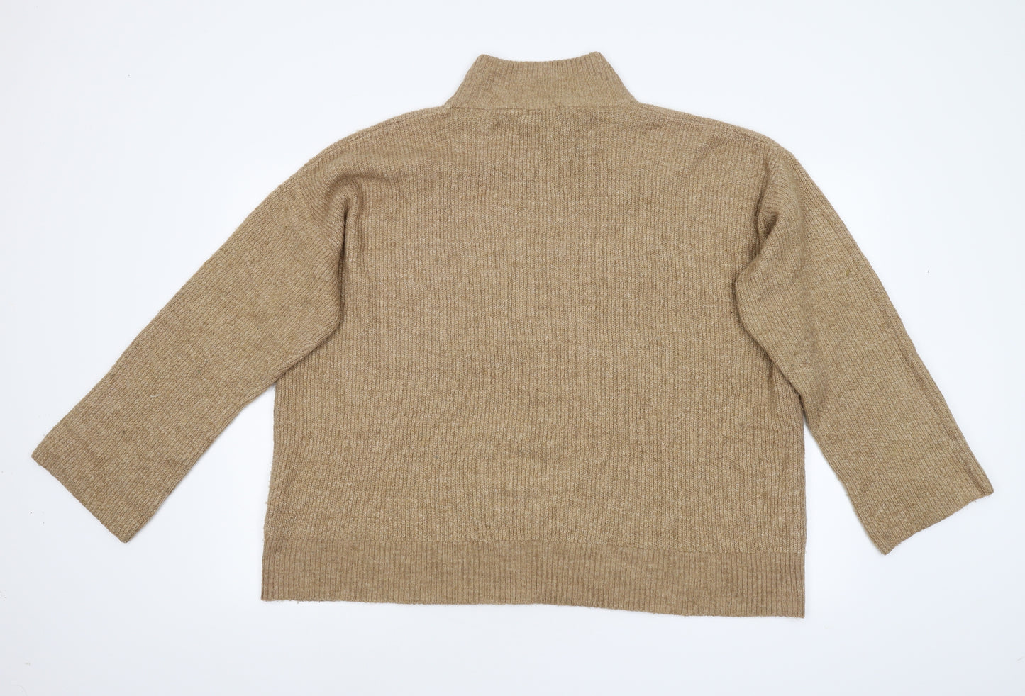 M&Co Womens Brown  Knit Pullover Jumper Size 20