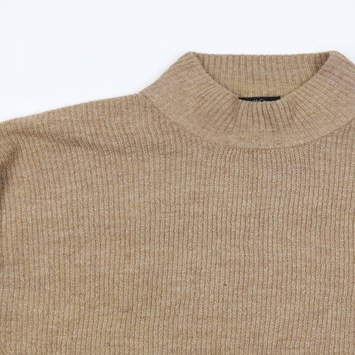 M&Co Womens Brown  Knit Pullover Jumper Size 20