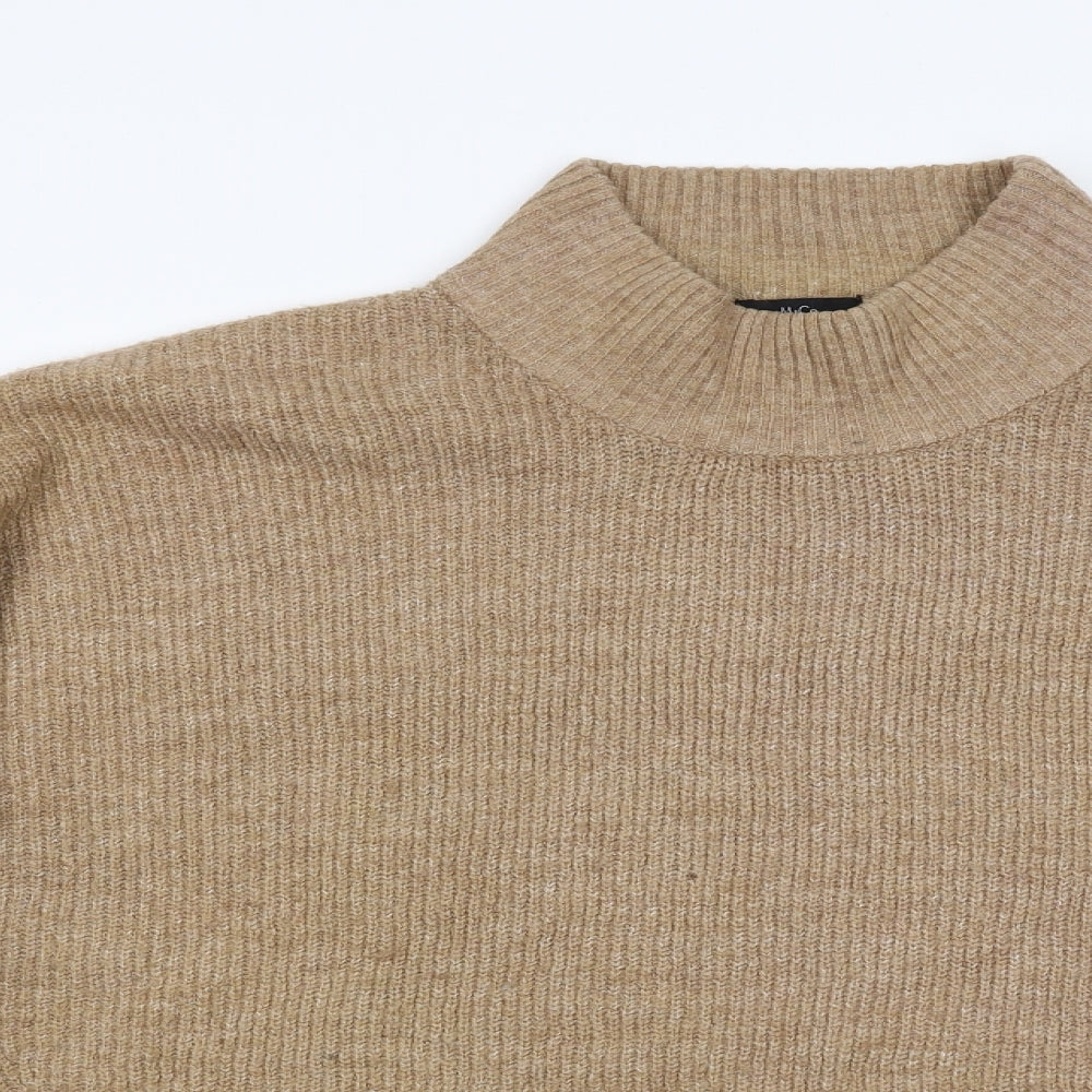 M&Co Womens Brown  Knit Pullover Jumper Size 20