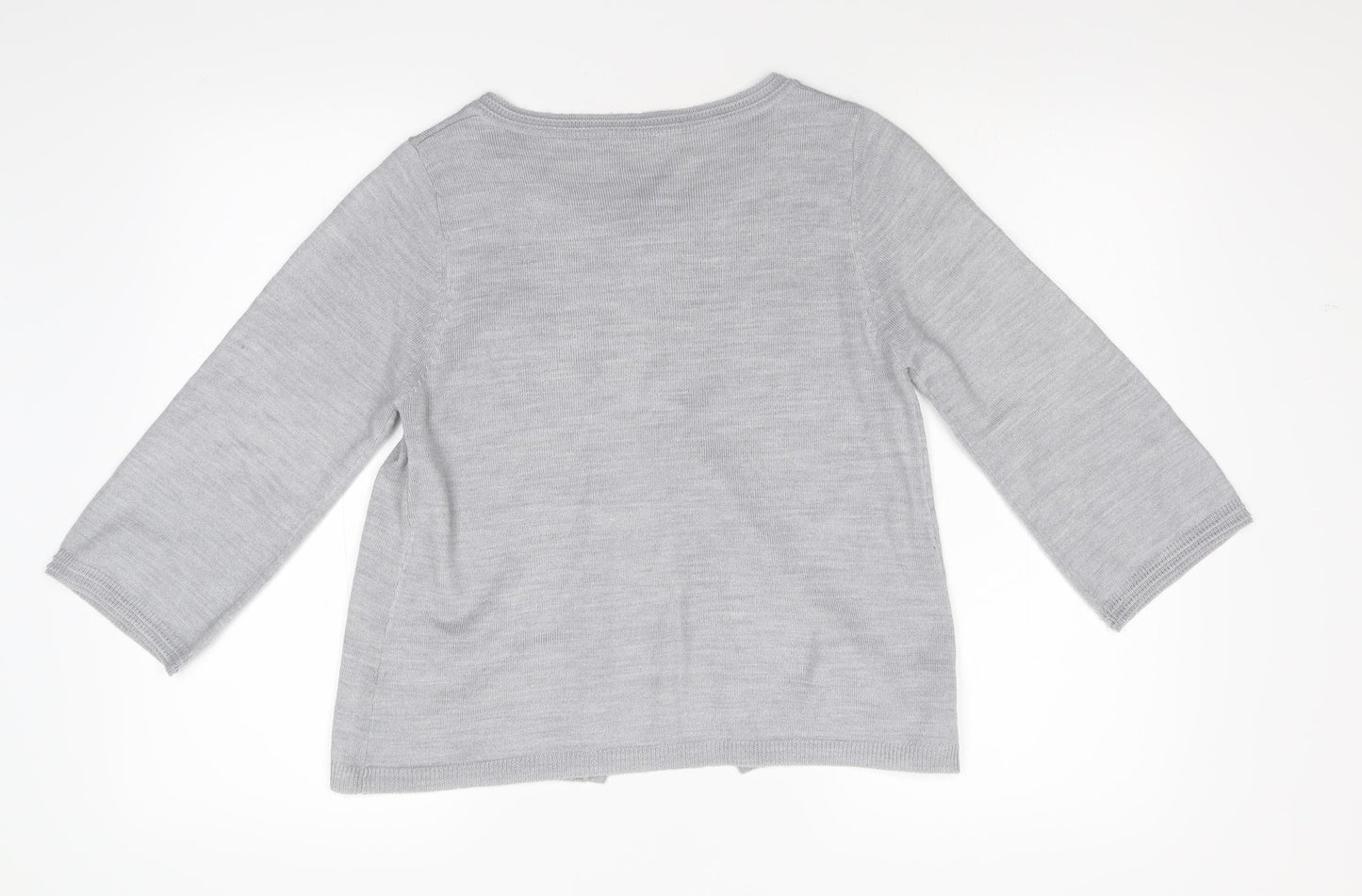 TU Womens Grey  Knit Cardigan Jumper Size 10