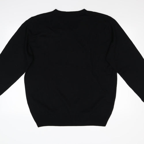 George Mens Black  Knit Pullover Jumper Size XL