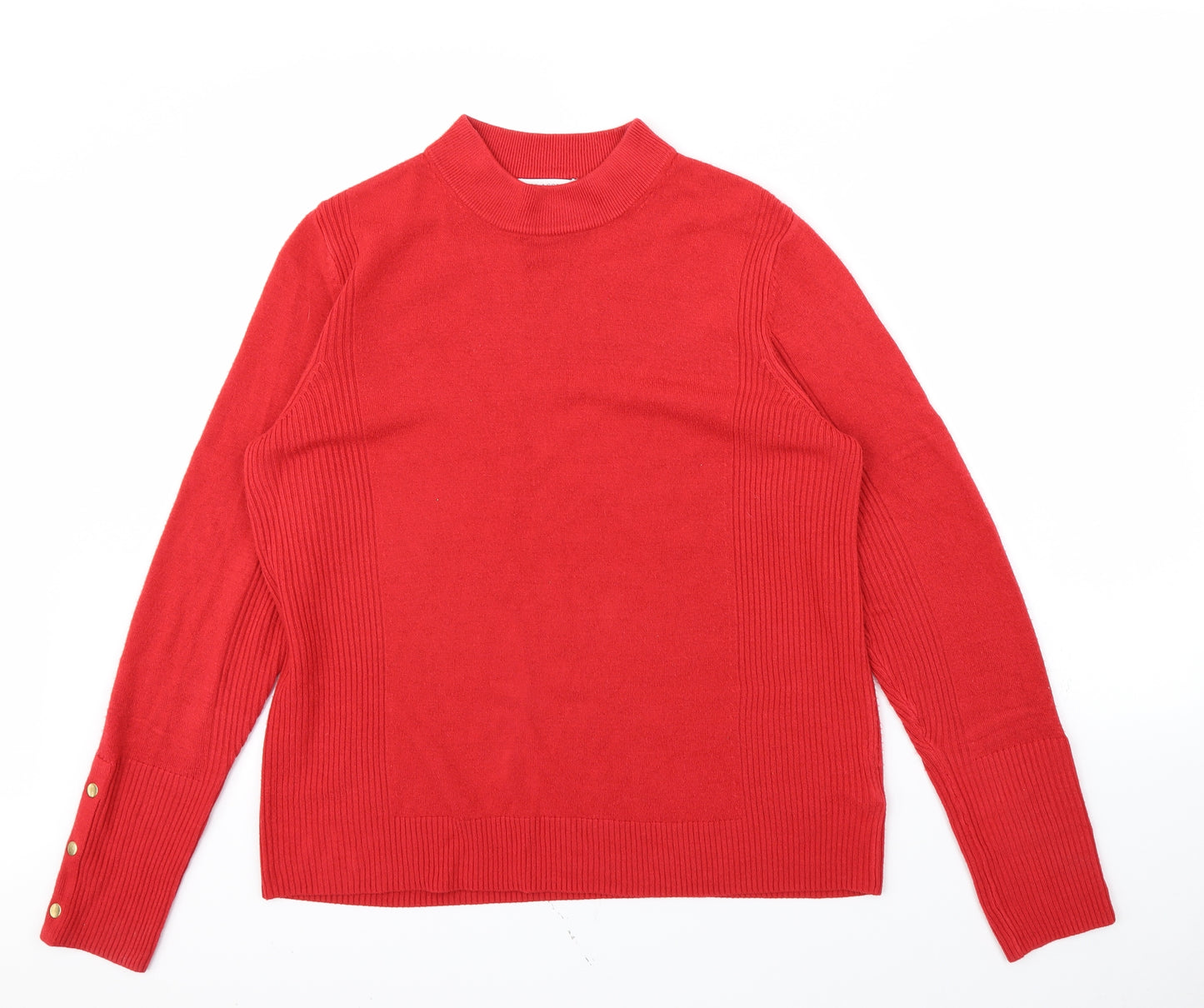 m&s Womens Red   Pullover Jumper Size 14