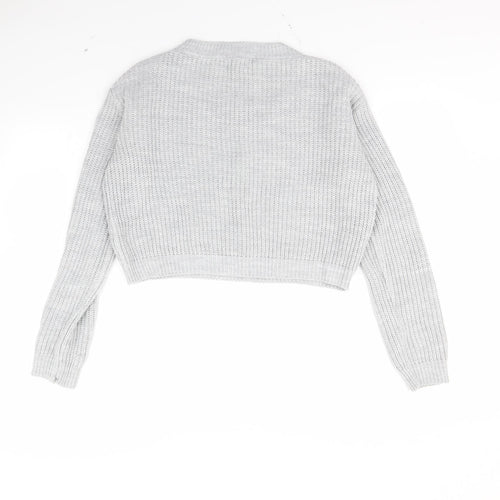 Boohoo Womens Grey   Pullover Jumper Size S
