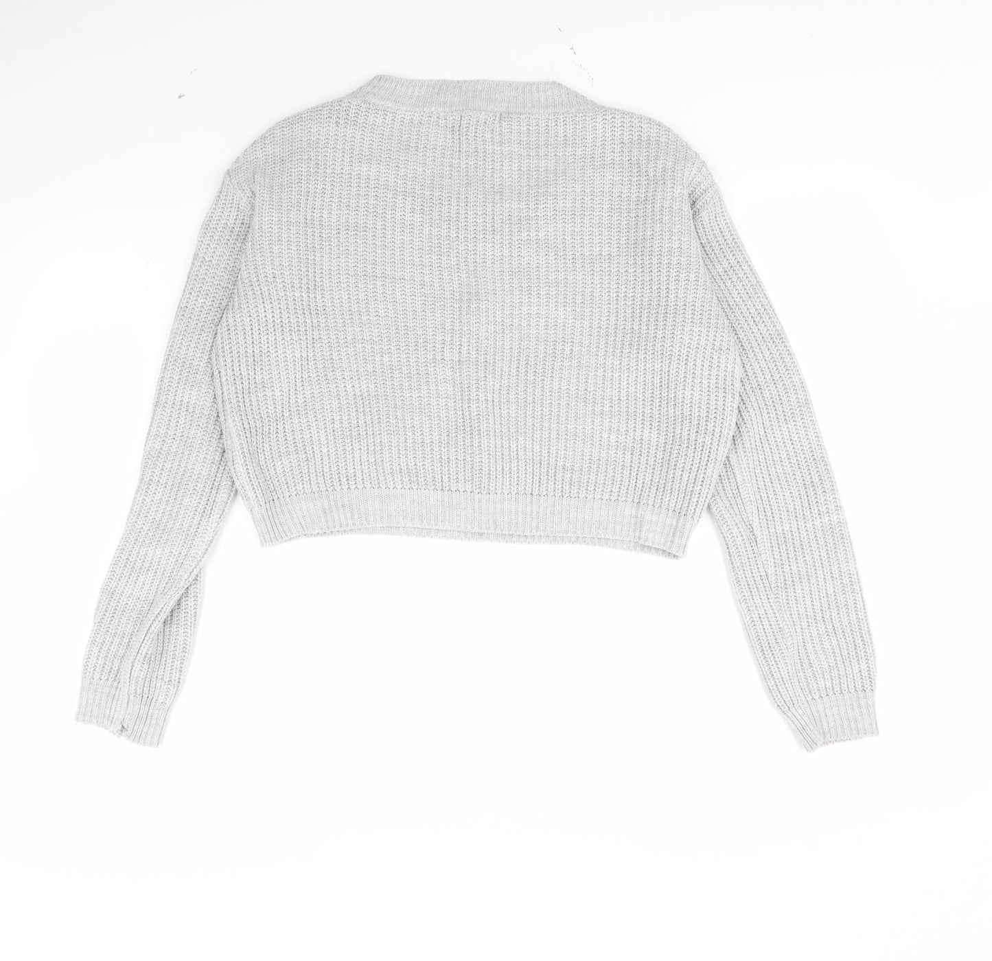 Boohoo Womens Grey   Pullover Jumper Size S