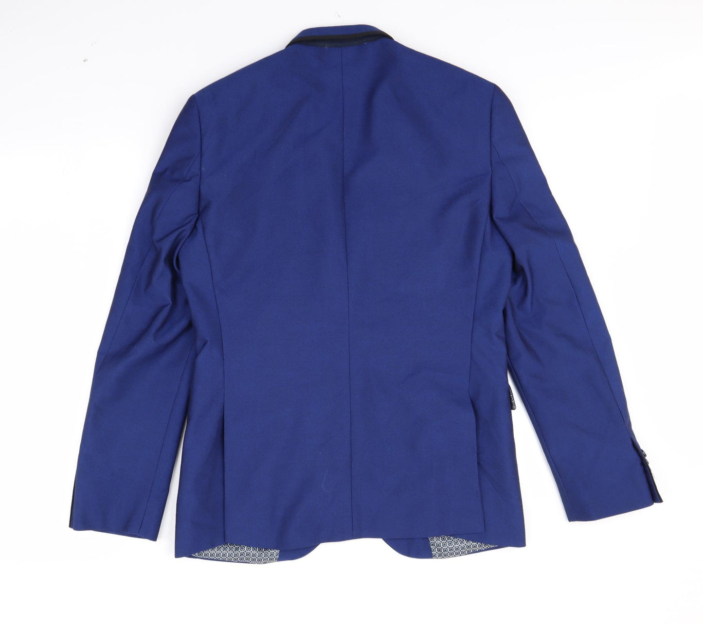 Burton Mens Blue   Jacket Blazer Size 38  - shoulder pads