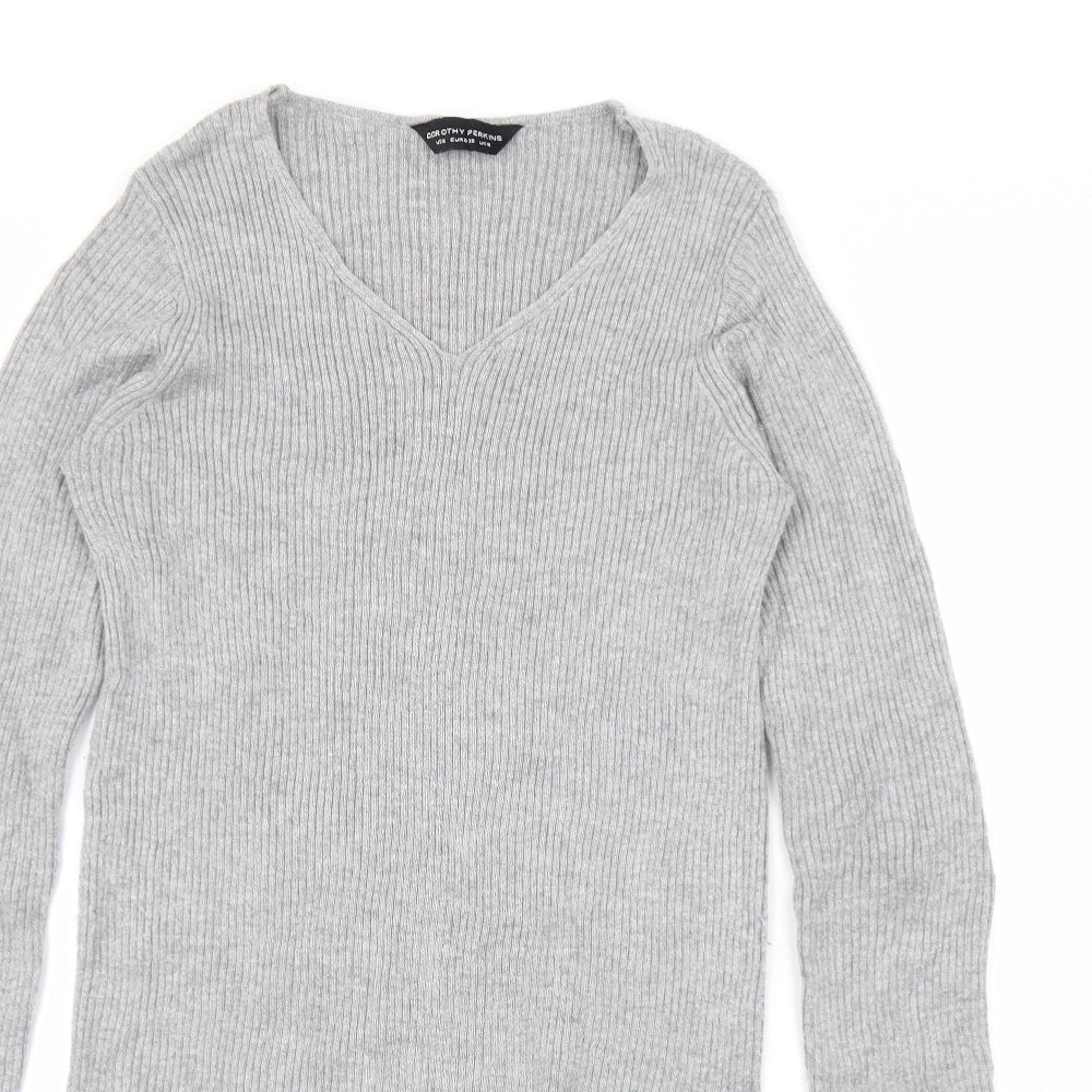 Dorothy Perkins Womens Grey   Pullover Jumper Size 10