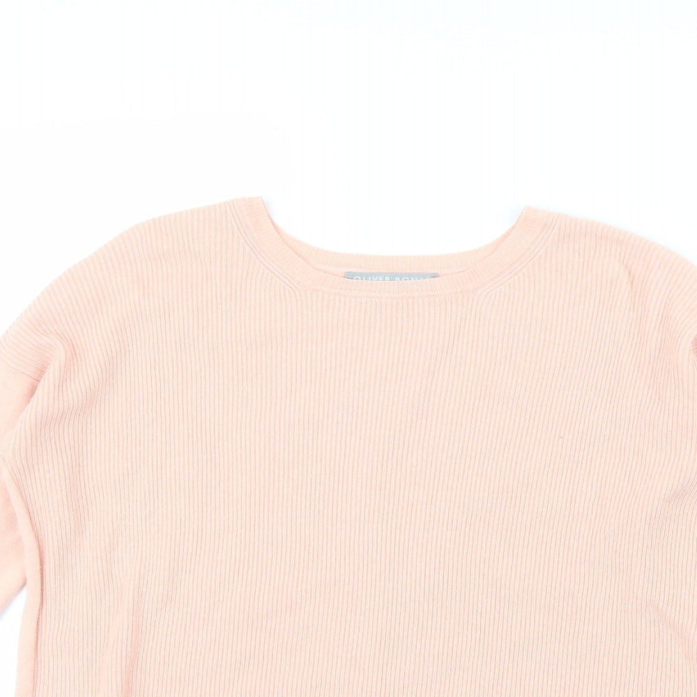 Oliver Bonas Womens Pink   Pullover Jumper Size 10