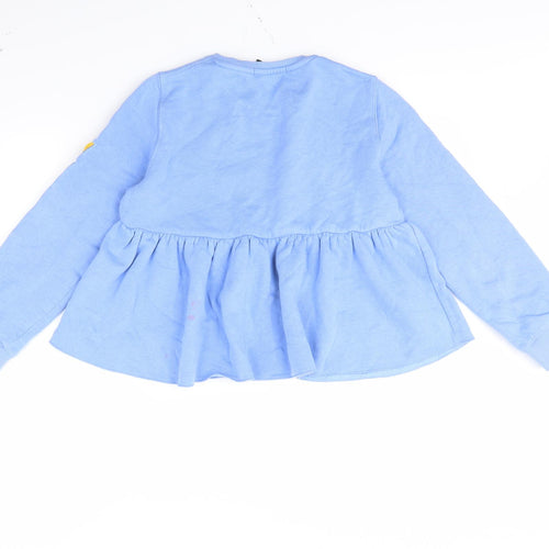 M&S Girls Blue   Pullover Jumper Size 10 Years