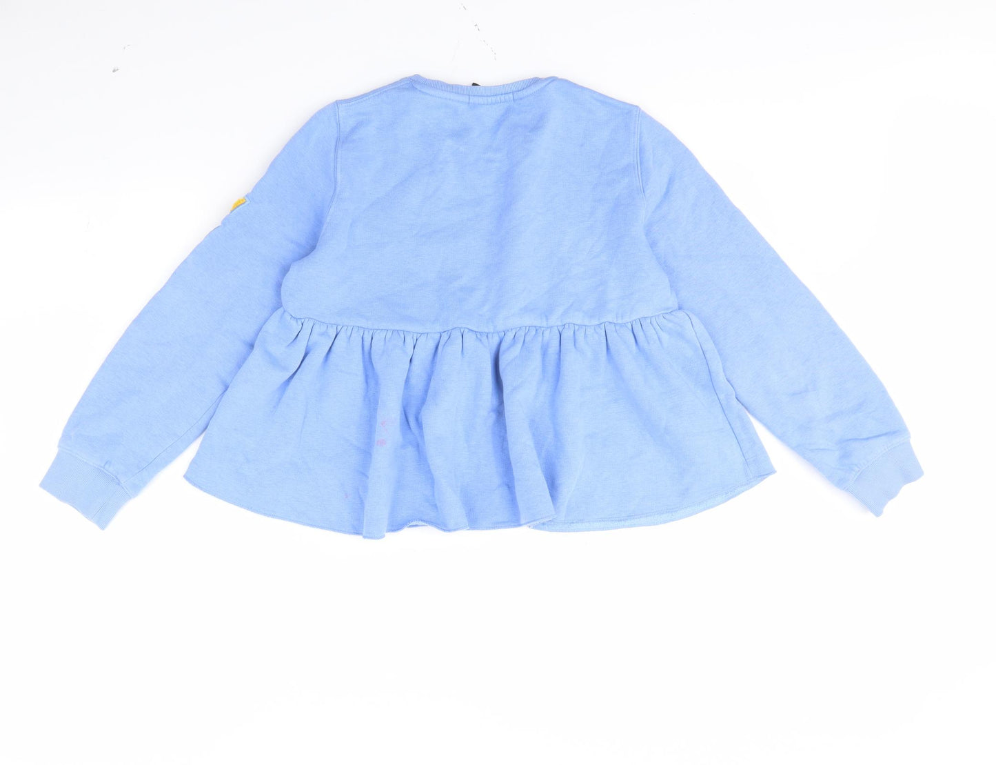 M&S Girls Blue   Pullover Jumper Size 10 Years