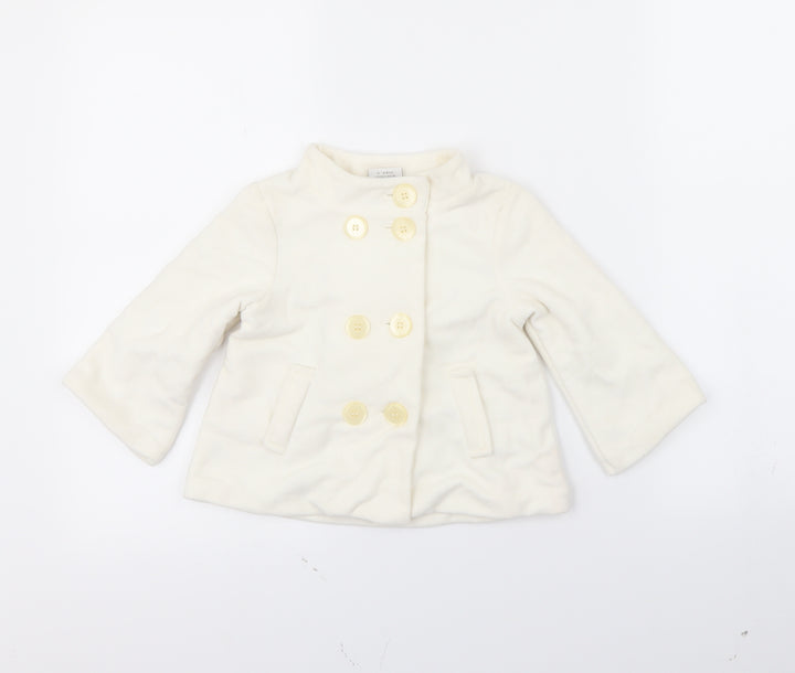 NEXT Girls White   Jacket  Size 12 Months