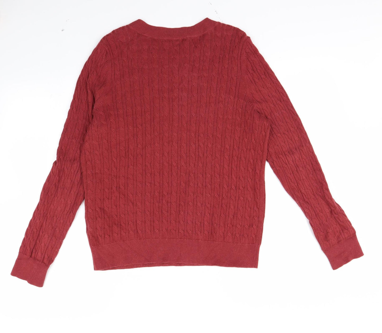 Uni qlo Mens Red   Pullover Jumper Size XL