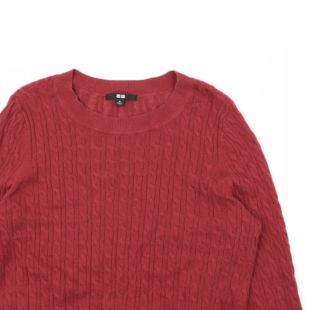 Uni qlo Mens Red   Pullover Jumper Size XL