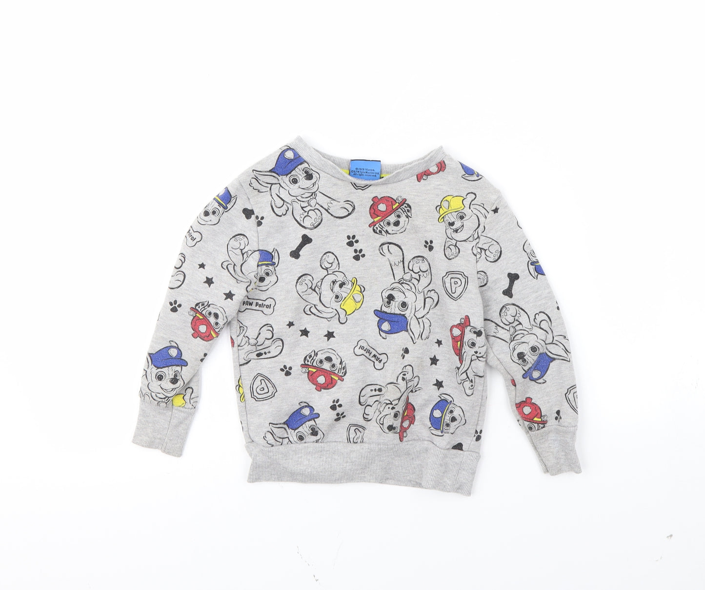 George Boys Grey Spotted  Pullover Jumper Size 2 Years  - Paw Patrol