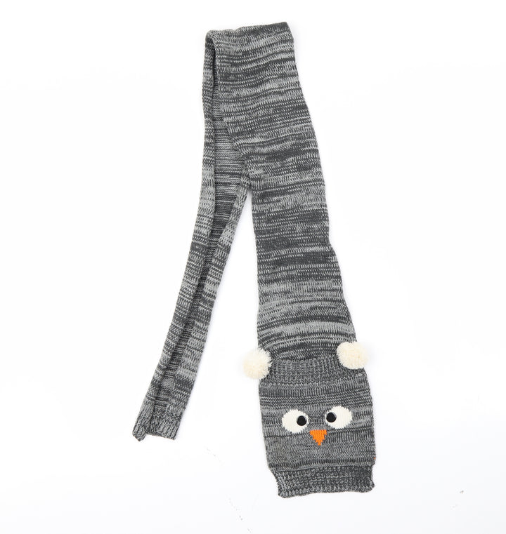 Preworn Boys Grey Striped Scarf One Size
