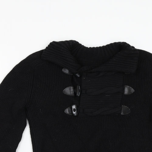 Magliera Moro Womens Black  Knit Pullover Jumper Size M