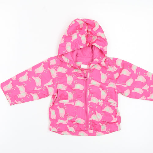 Debenhams Baby Multicoloured Geometric  Anorak Jacket Size 6-9 Months  - Bird