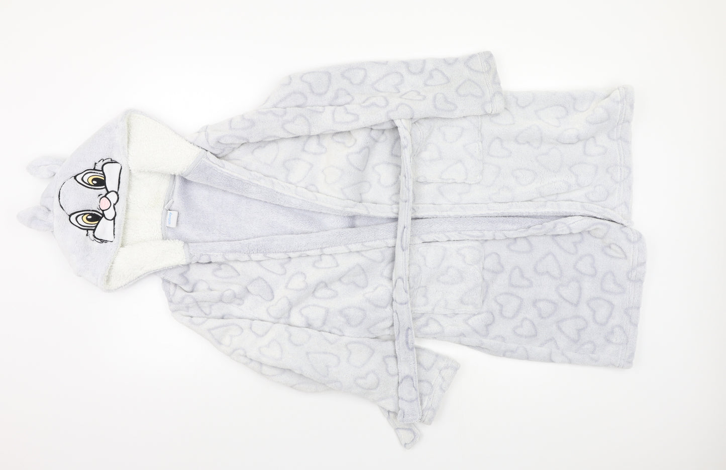 Disney Girls Silver Solid  Kimono Robe Size 11-12 Years  - Disney
