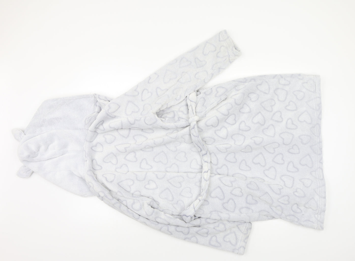 Disney Girls Silver Solid  Kimono Robe Size 11-12 Years  - Disney