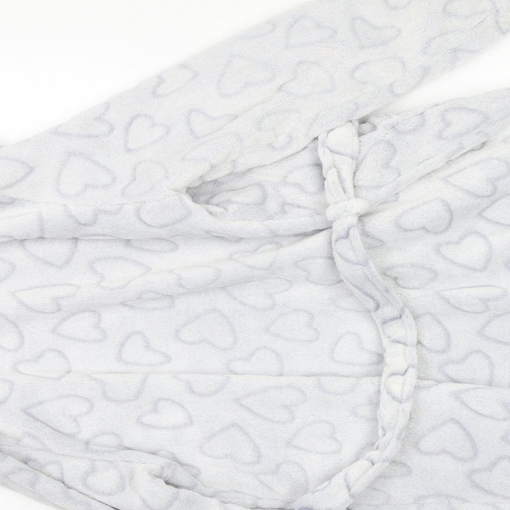 Disney Girls Silver Solid  Kimono Robe Size 11-12 Years  - Disney
