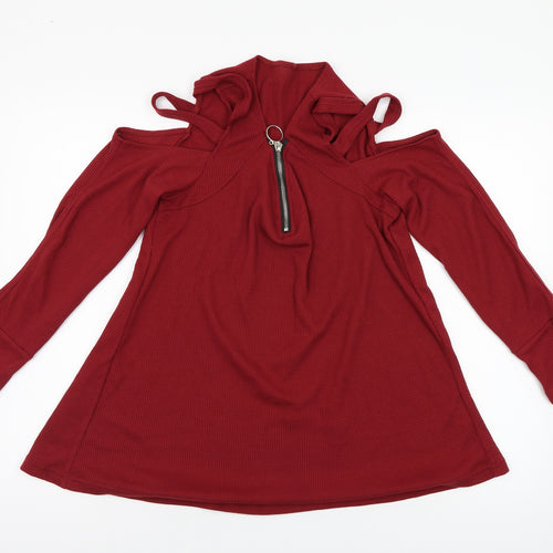 Preworn Womens Red   Pullover Jumper Size M