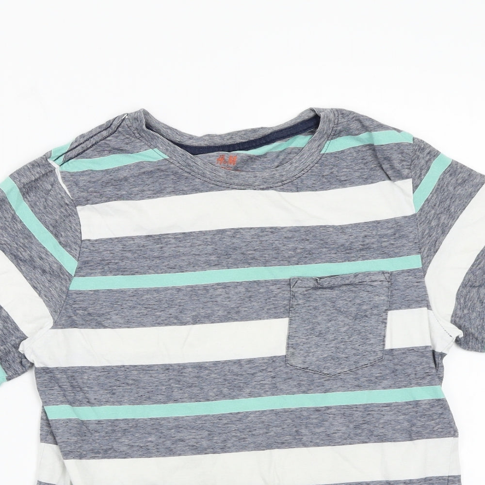 H&M Boys Multicoloured Striped  Basic T-Shirt Size 11-12 Years