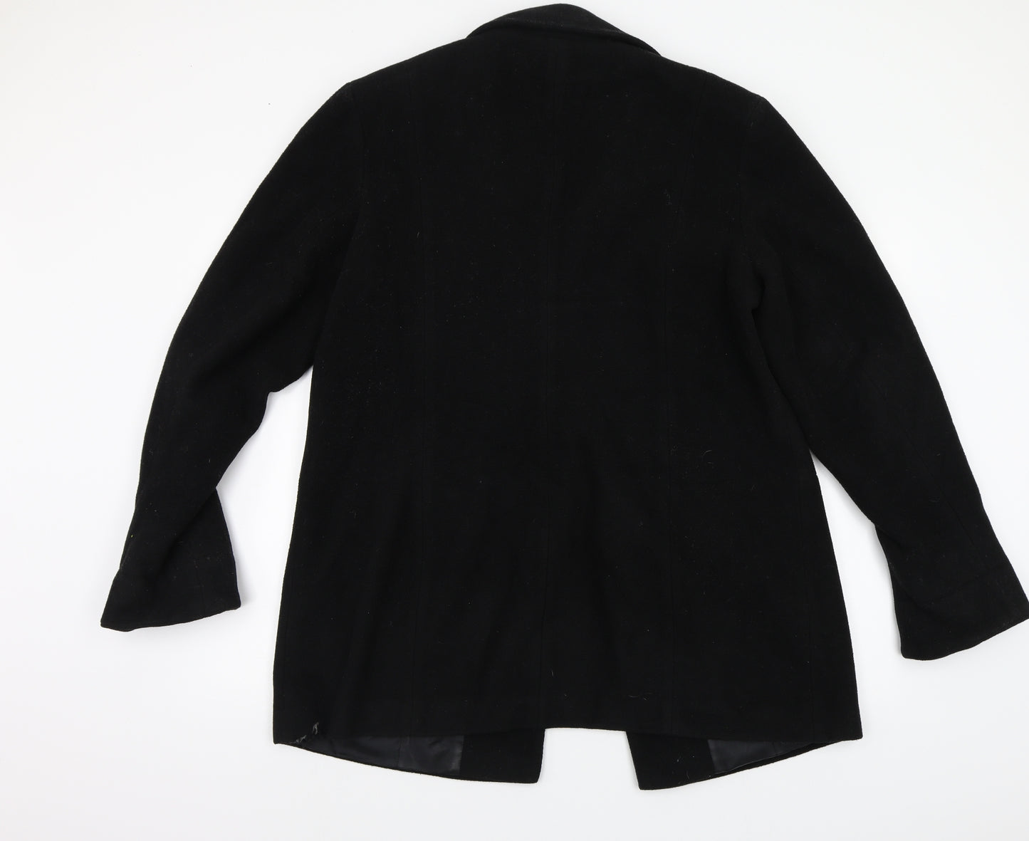 bonprix Womens Black   Pea Coat Coat Size 16