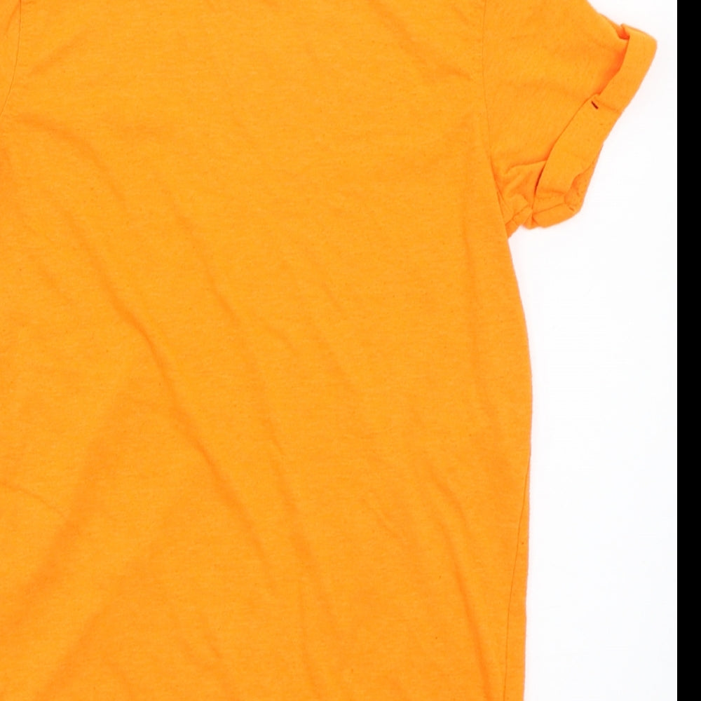George Boys Orange   Basic T-Shirt Size 10 Years