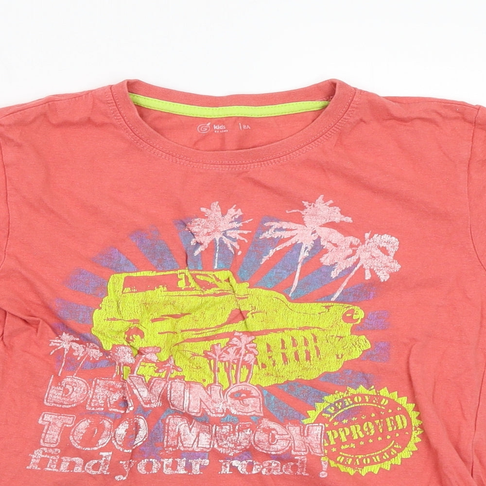 Gemo Boys Red   Basic T-Shirt Size 8-9 Years