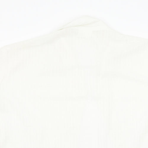 Preworn Womens White   Basic Blouse Size L
