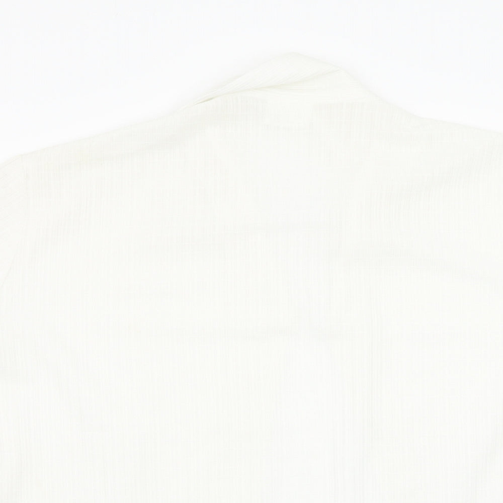 Preworn Womens White   Basic Blouse Size L