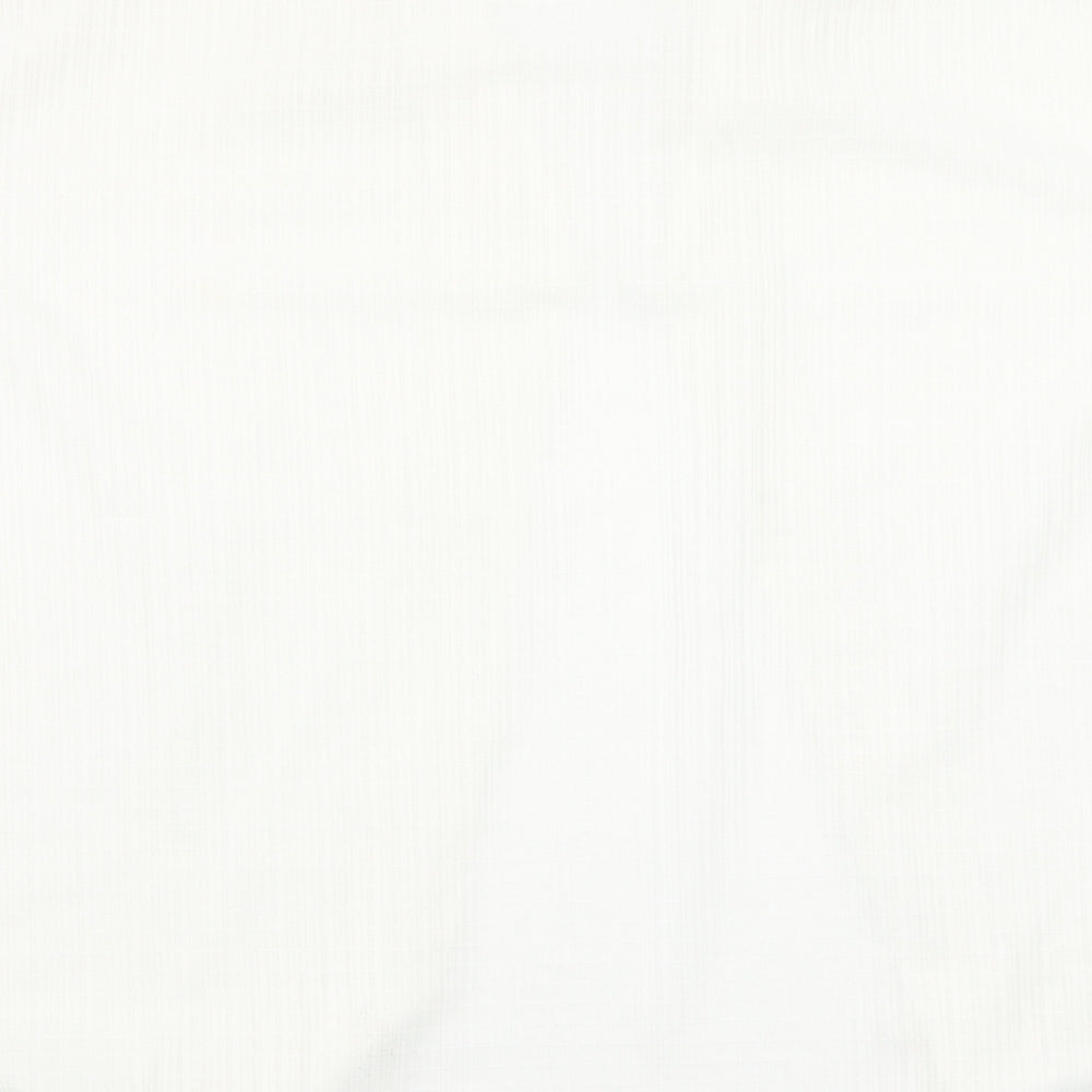Preworn Womens White   Basic Blouse Size L
