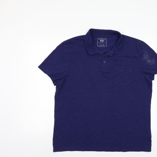 F&F Mens Blue    Polo Size XL