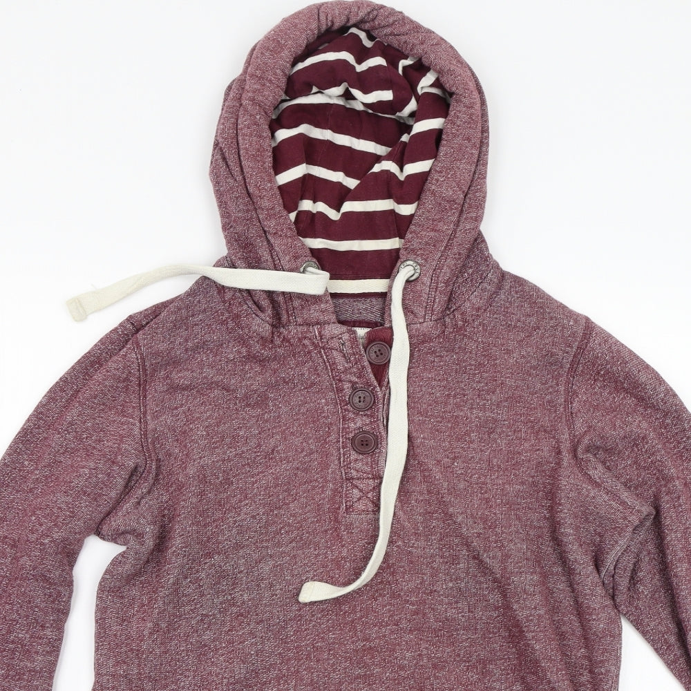 Fat Face Womens Purple Herringbone  Pullover Hoodie Size 12