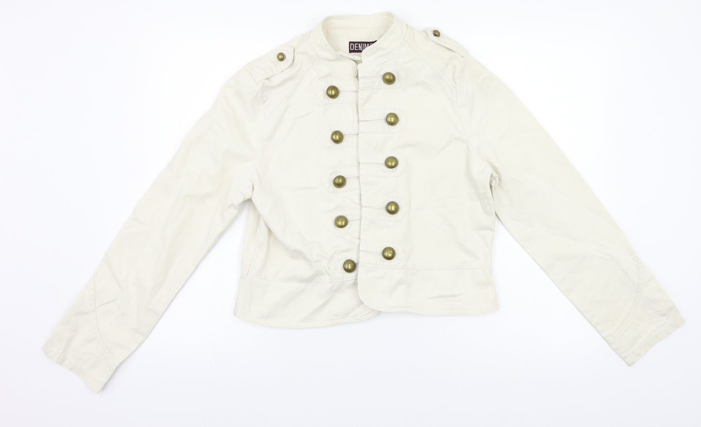 Primark Womens Beige   Military Jacket Jacket Size 14