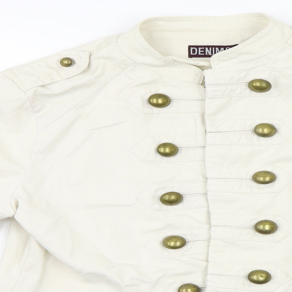 Primark Womens Beige   Military Jacket Jacket Size 14