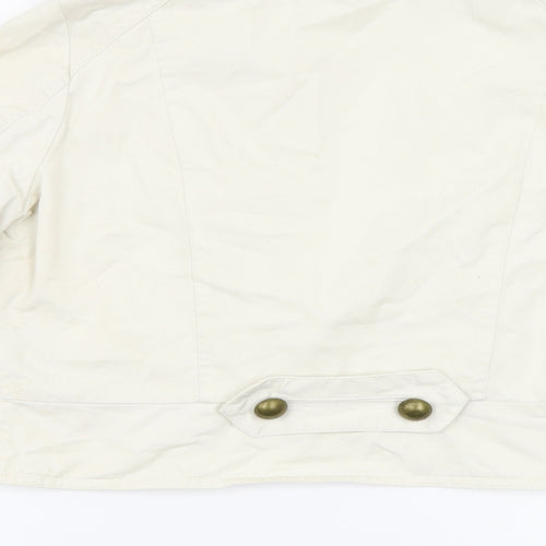 Primark Womens Beige   Military Jacket Jacket Size 14